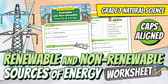 Sources of Energy Energy and Change Natural Science Grade 7
