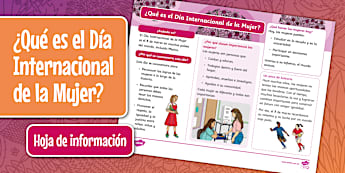 Material educativo sobre el Día Internacional de la Mujer - Page 2