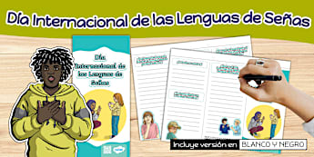 Tríptico: Día Internacional de las Lenguas de Señas