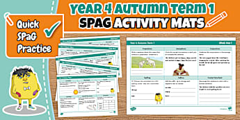 Year 4 SPaG Activity Mats - KS2 SPaG Resources - Twinkl