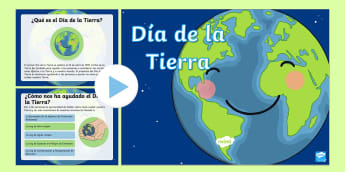 PowerPoint: Día de la Tierra resumen | Materiales Twinkl