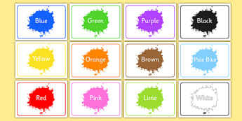 Editable Class Group Names (Colour) - Colours, group signs, group labels, group table signs, table sign, teaching groups, class group, class groups, table label