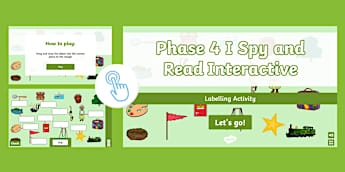 Phase 4 I Spy and Read Interactive Labelling Activity