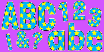 Yellow Display Letters | twinkl.com.au