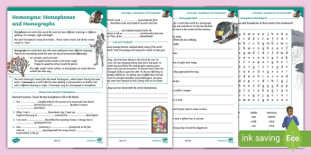 Homonyms Activity Sheets | twinkl.com.au