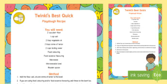Twinkl's Best Quick Playdough Recipe - play doh, play dough, malleable, fine motor, easy, fast, basic
