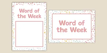 Word of the Week Posters | twinkl.com.au