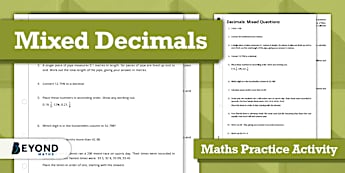 Decimals | KS3 Maths Resources | Beyond Secondary - Twinkl