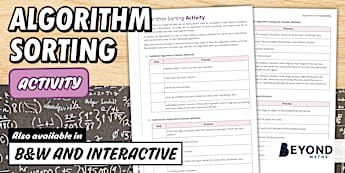 Design, create and test algorithms involving a sequence of steps and ...