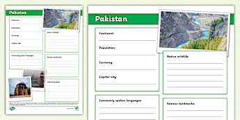 Geography Fact File Template • Twinkl.ca