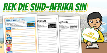 Grondslagfase - Rek die Suid-Afrika sin - Skryfprikkel (KABV - Belyn)