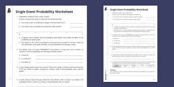 Probability Activities | twinkl.co.uk