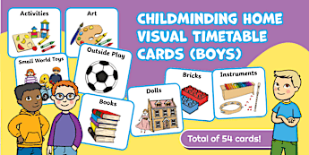 Visual Card Table Mat Eyfs Print Cards | twinkl.com.au