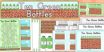 Nursery Rhymes | 10 Green Bottles Primary Resources - Twinkl