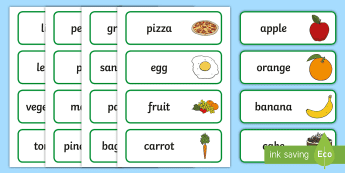 Food Word Cards | twinkl.com.au