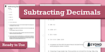 Decimals | KS3 Maths Resources | Beyond Secondary - Twinkl