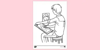 Line Colouring Portrait Line Drawing Sheets | twinkl.co.uk