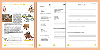 Il mito di Ercole: lettura e comprensione differenziata