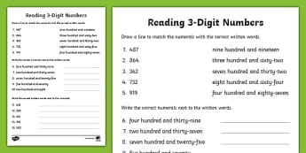 writing numbers in words worksheet teacher made