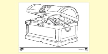 Treasure Chest Template (Teacher-Made) - Twinkl