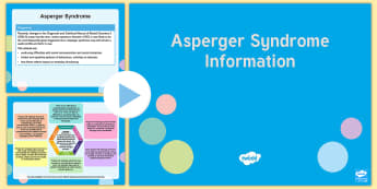 Asperger Syndrome Mind Map PowerPoint - Aspergers, ASD, ASC, high functioning autism, AS