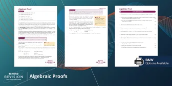 Algebraic Proof Worksheets | Twinkl