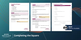 Completing the Square Worksheets | twinkl.co.uk