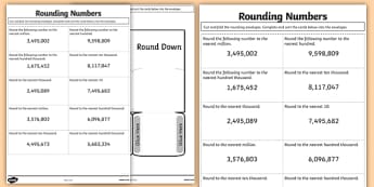 4th grade rounding worksheets math resources twinkl
