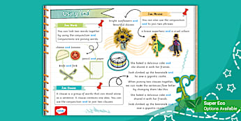 Using 'and' Poster (Ages 5 - 6)
