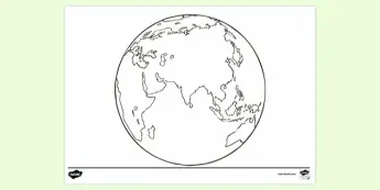 Geography Colouring Page • Twinkl.com.au
