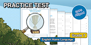 Grade 7 English Home Language Term 4 Practice Test with Memorandum(CAPS Aligned)