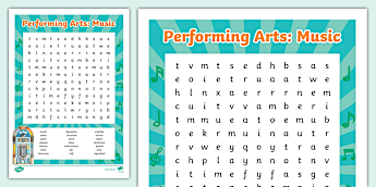 Performing Arts Word Search • Twinkl.com.au