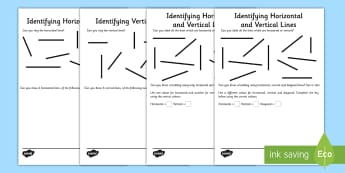 Identify horizontal and vertical lines - New 2014