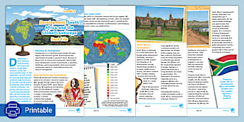 Development issues - Grade 9 - Geography - South Africa
