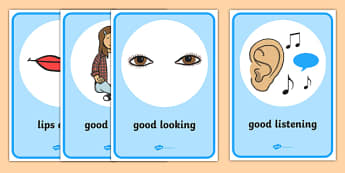 Good Listening Display Posters - Good listening, listen, behaviour management, SEN, good sitting, good listening, good looking, lips closed, listening, brain box