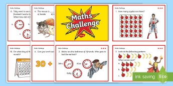 Challenge Cards Year 2 • Twinkl.ca