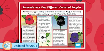 Remembrance Day Poppies • Twinkl.co.uk