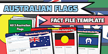 Australian Flag Fact File Template