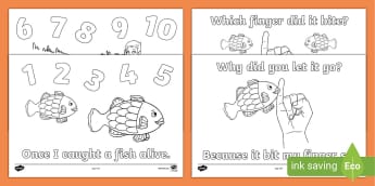 One Two Three Four Five Once I Caught A Fish Alive, Kids Video Song with  FREE Lyrics & Activities!