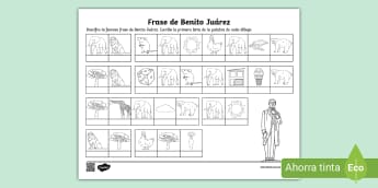 Frase de Benito Juárez - descifrar el código