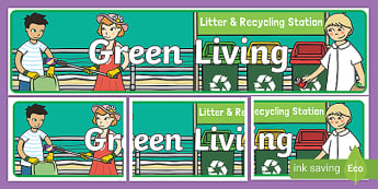 Eco Recycling & Environment Display Primary Resources, recycle