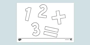Twinkle Coloring Math Mathematics Colouring Page โข Twinkl.com.au