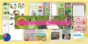 Living Things And Their Habitats Year One - 1 Science Lesson Plans For The