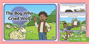 The Boy Who Cried Wolf - Worksheets - Aesop's Fables