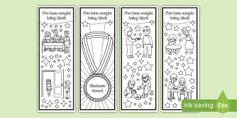 Kindness Colouring Bookmark