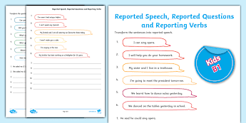 Reported Speech Lessons | twinkl.co.uk