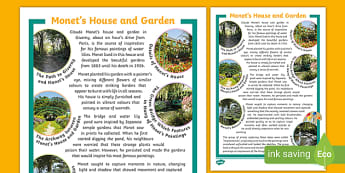 Monet's Garden Fact File