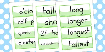 Time Word Cards | twinkl.com.au