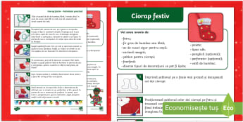 Ciorap festiv – Activitate practică