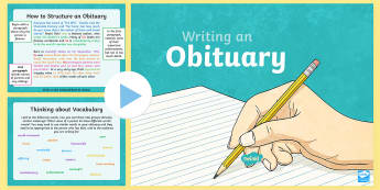 Obituary Template PowerPoint - Teaching Resources